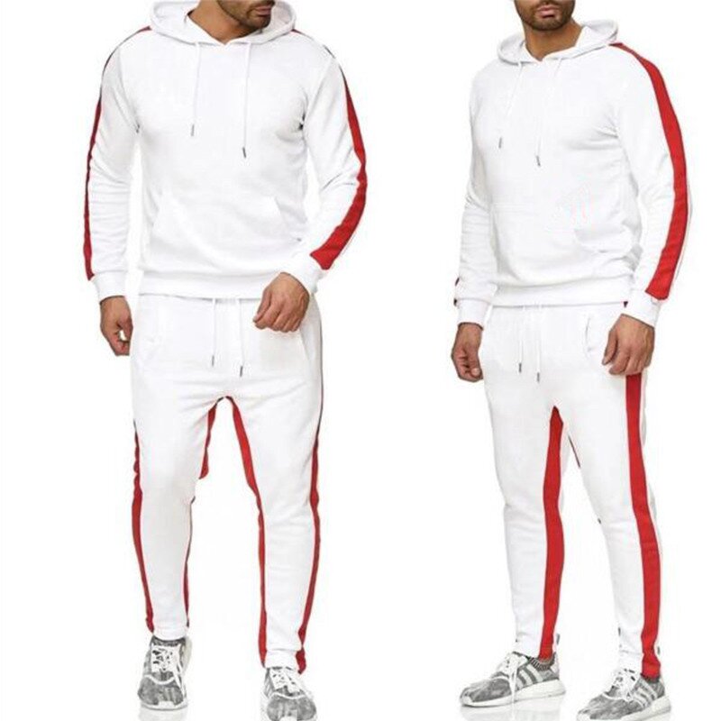 Sweatsuit Factory - High Quality Strip Contrast Color Sports Suit