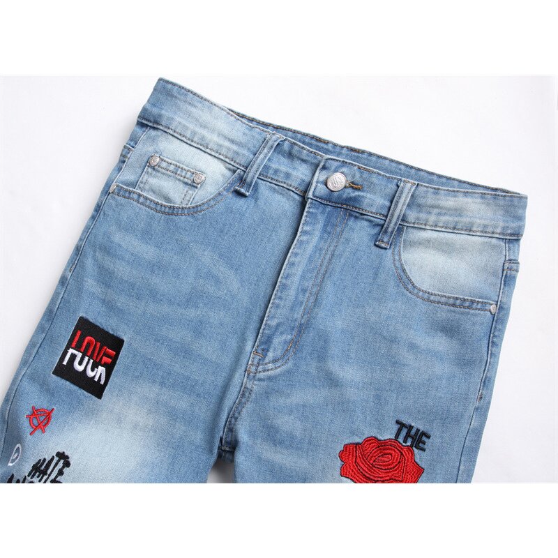 Jeans Factory - 2024 Summer Custom High Quality Wash Skinny Fit