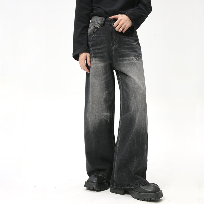 Jeans Factory - Wholesale New Denim Side Pocket Zipper Washed Loose