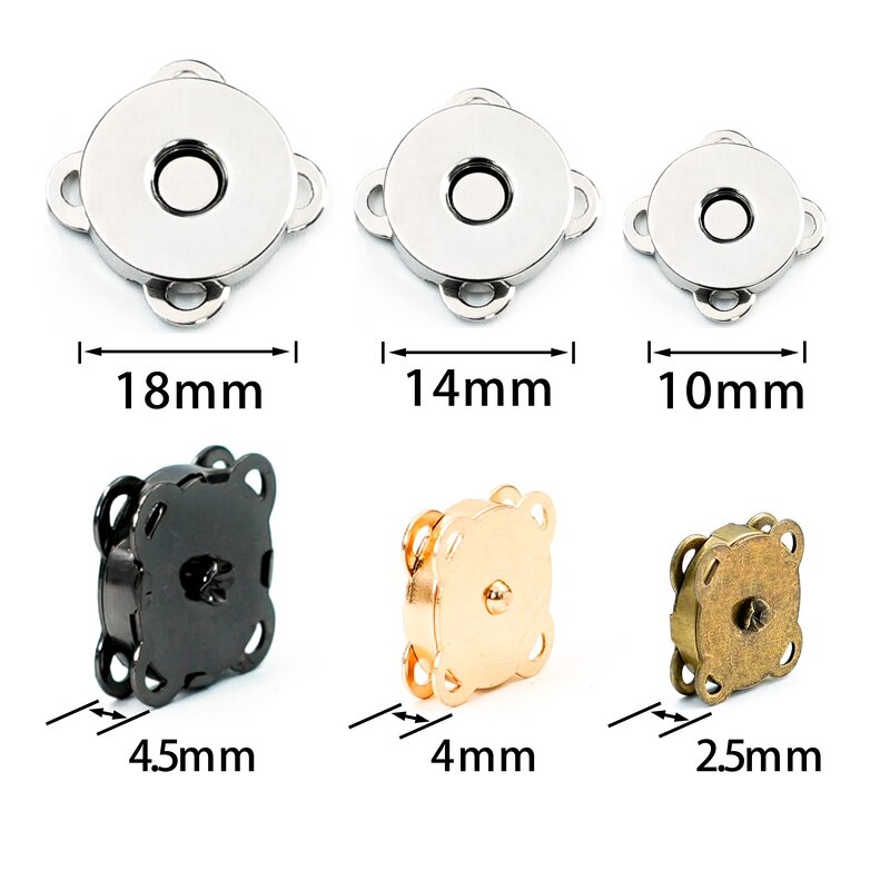 Magnetic Snaps Factory - Sew on Flower Shape Bag Clasp Fastener