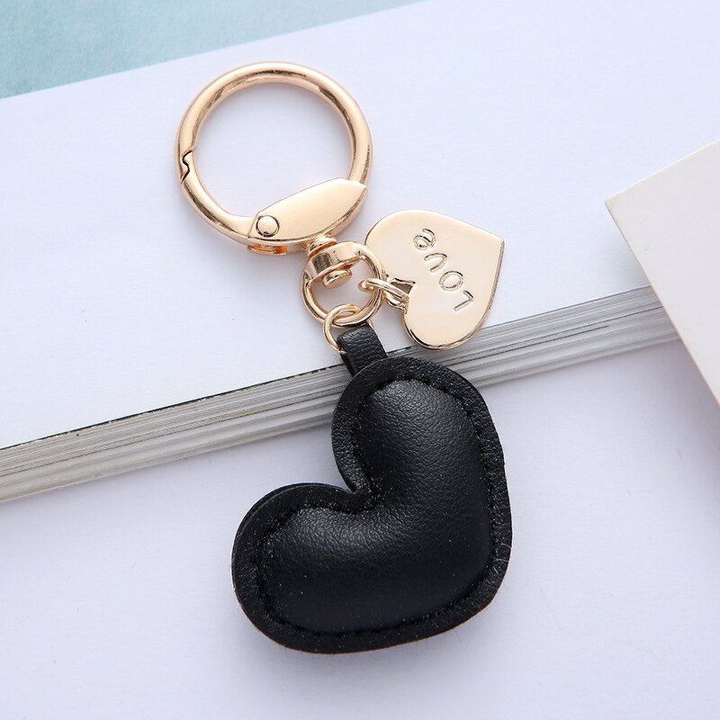 Keychain Factory - Simple Eco-Friendly Leather Heart Car Accessory