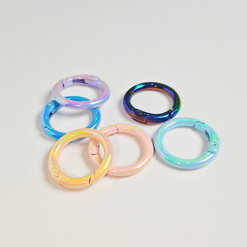 Clasp Factory - UV Electroplated Colorful Round Spring AB Color