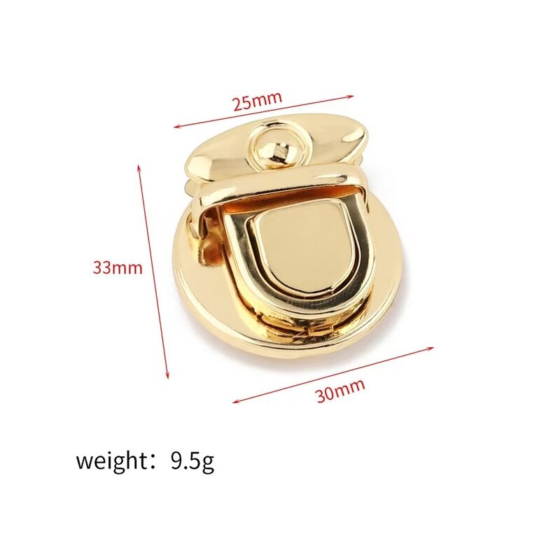 Lock Clasp Factory - Small Oval Metal Twist Turn for Handbag