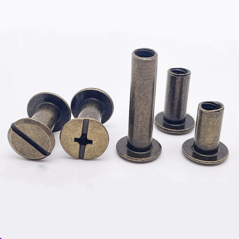 Chicago Screws Factory - Antique Bronze Binding Posts Metal Studs
