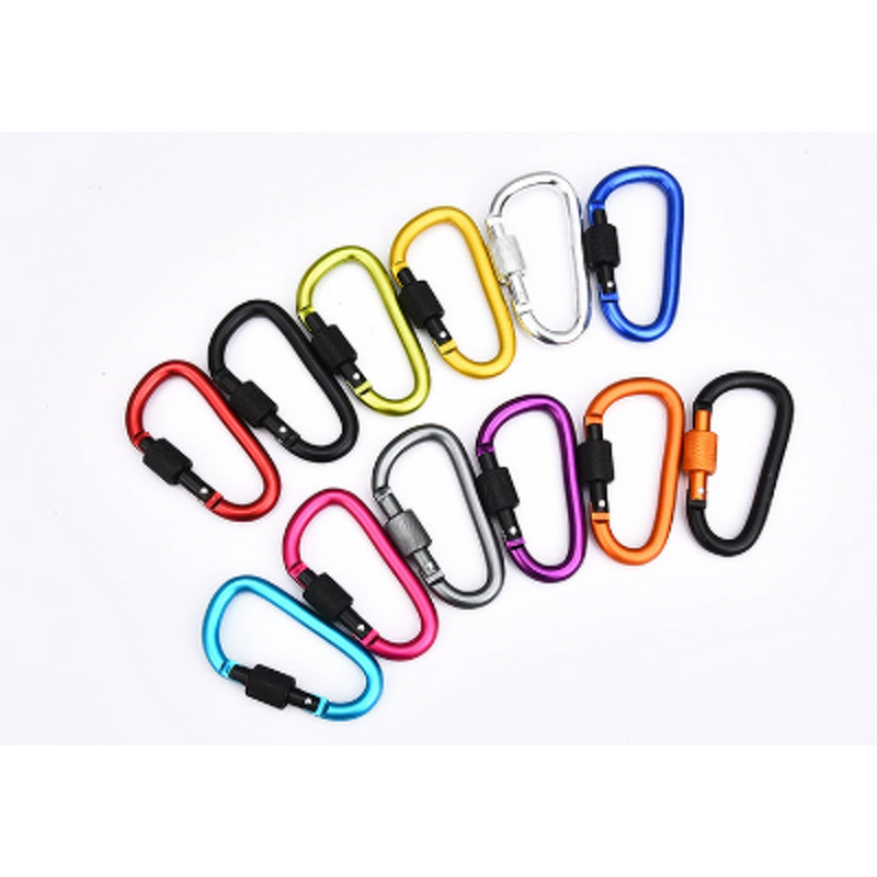 Carabiner Factory - Aluminum Alloy Heavy Duty D-Shape -20kg Capacity
