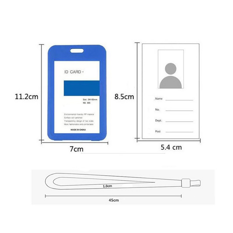 Lanyard Factory - Custom Logo Polyester with Plastic ID Card Holder