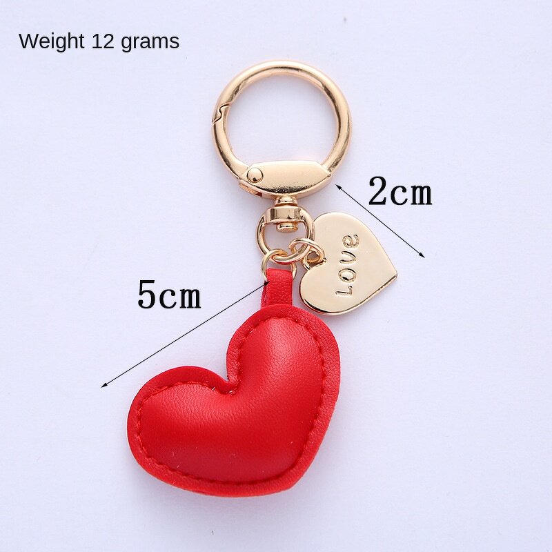 Keychain Factory - Simple Eco-Friendly Leather Heart Car Accessory