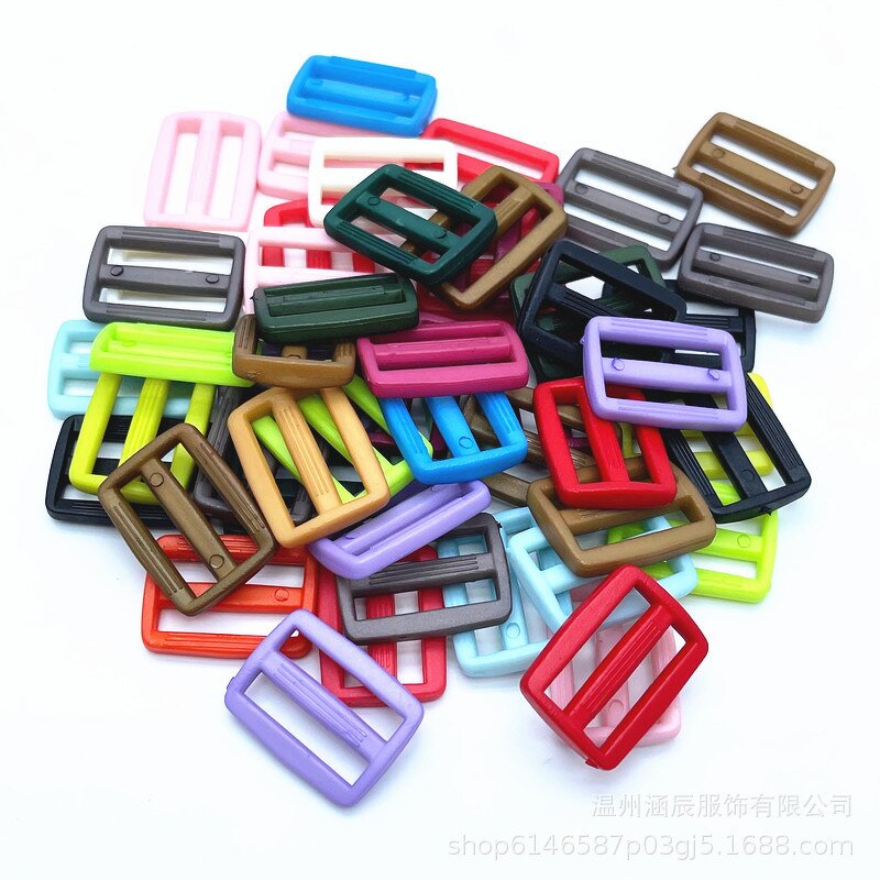 Buckle Factory - 3-Position Ladder Lock Colorful Plastic Adjustable