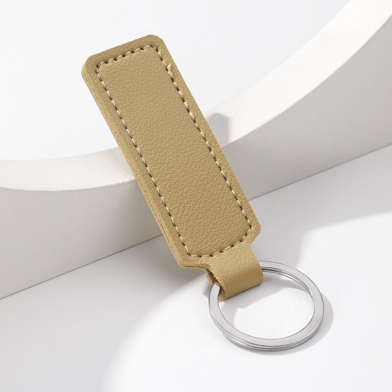 Keychain Factory - Custom Logo PU Leather UV Printed Car Key Tag
