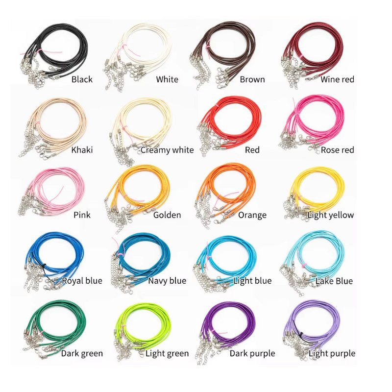 Necklace Factory - 2mm DIY Korean Wax Cord Leather Pendant Lanyard