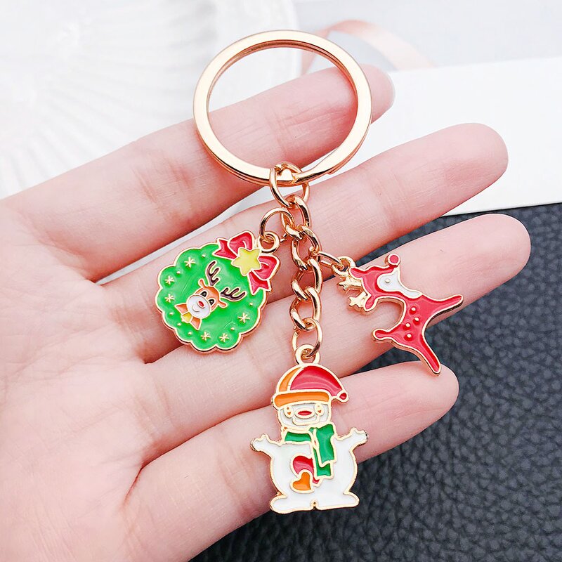 Keychain Factory - Christmas Festival Ornament Santa Snowflake Set