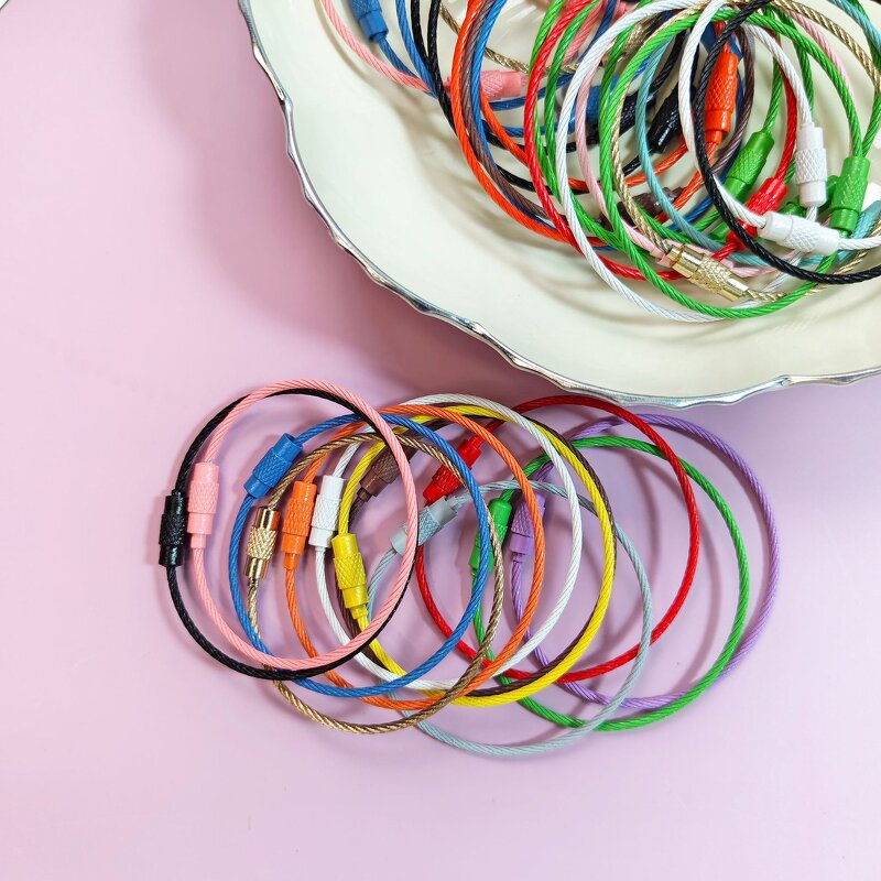 Key Ring Factory - Colorful Metal Candy Color Baking Paint Wire