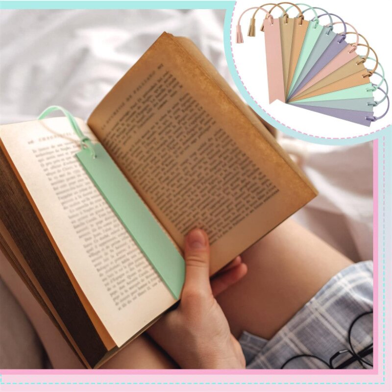 Leather Bookmark Factory - Double-Sided Tassel Reading Page Marker