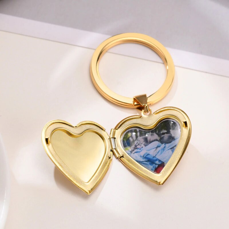 Keychain Factory - Customized Metal Laser-engraved Heart-shaped