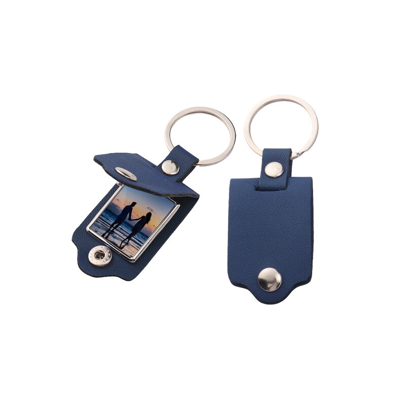 Keychain Factory - Custom Laser Engraved Folding Leather Photo Holder