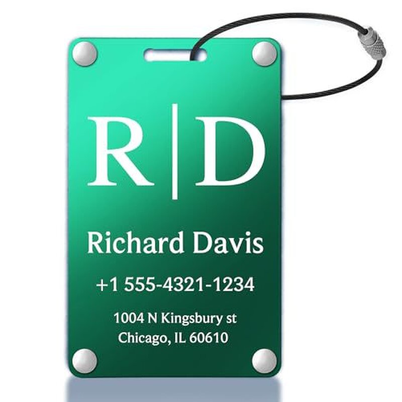 Luggage Tag Factory - Factory Customized Sublimation Metal Blank