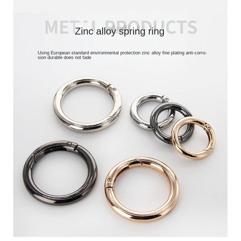 Key Rings Factory - Wholesale Zinc Alloy Spring Carabiners for Bag