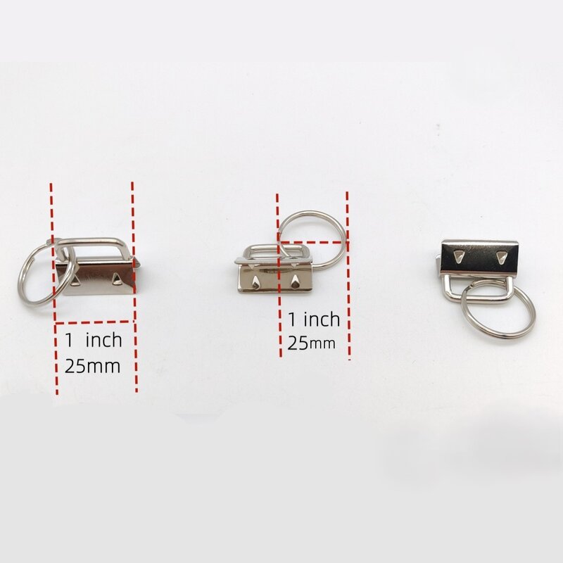Key Fob Hardware Factory - 25mm Wristlet Clamp Split Ring DIY