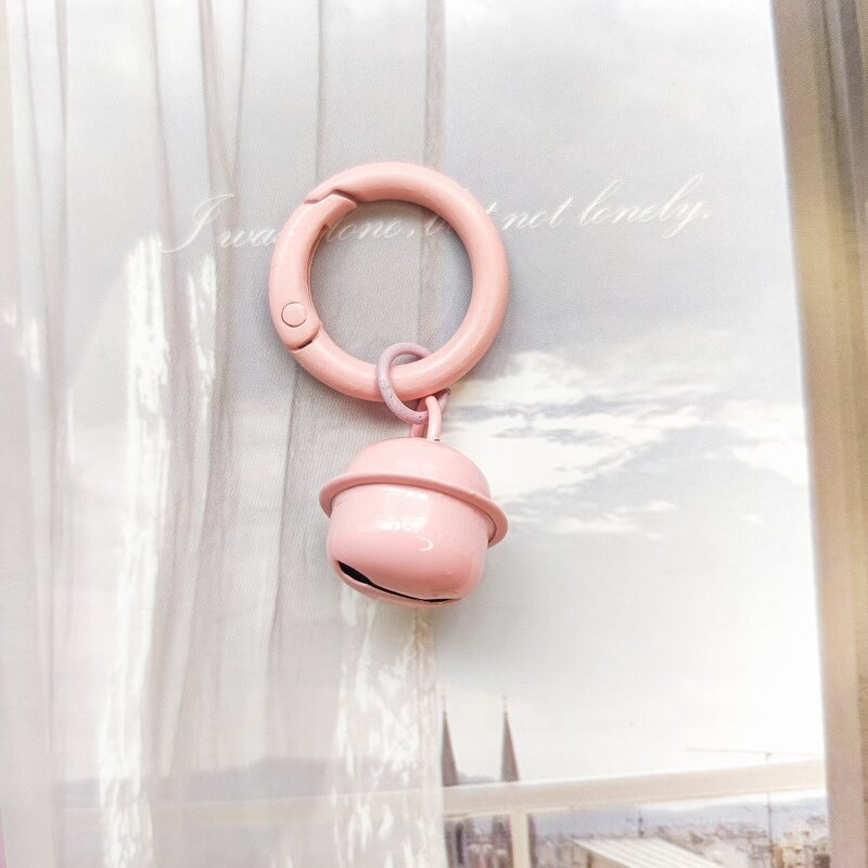 Keychain Factory - Metal Bell Spring Buckle Candy Color Circle Shape