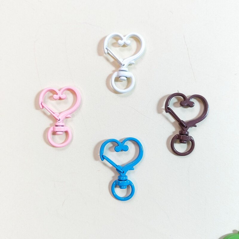 Keychain Factory - Explosive Color Spray Paint Zinc Alloy Peach Heart