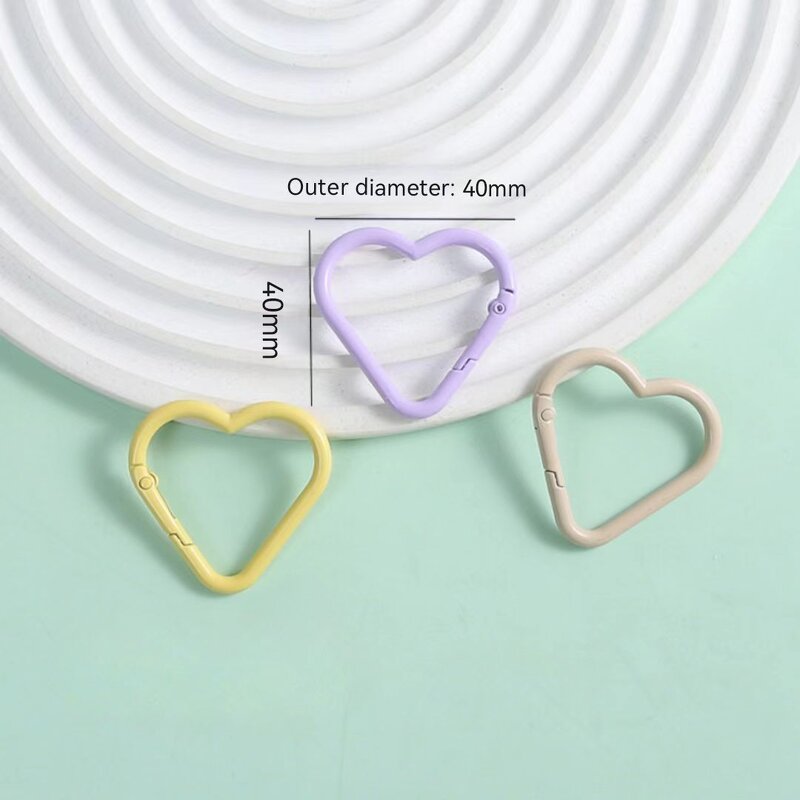 Pendant Factory - Alloy Open Ring with Big Love Spring for Buckle