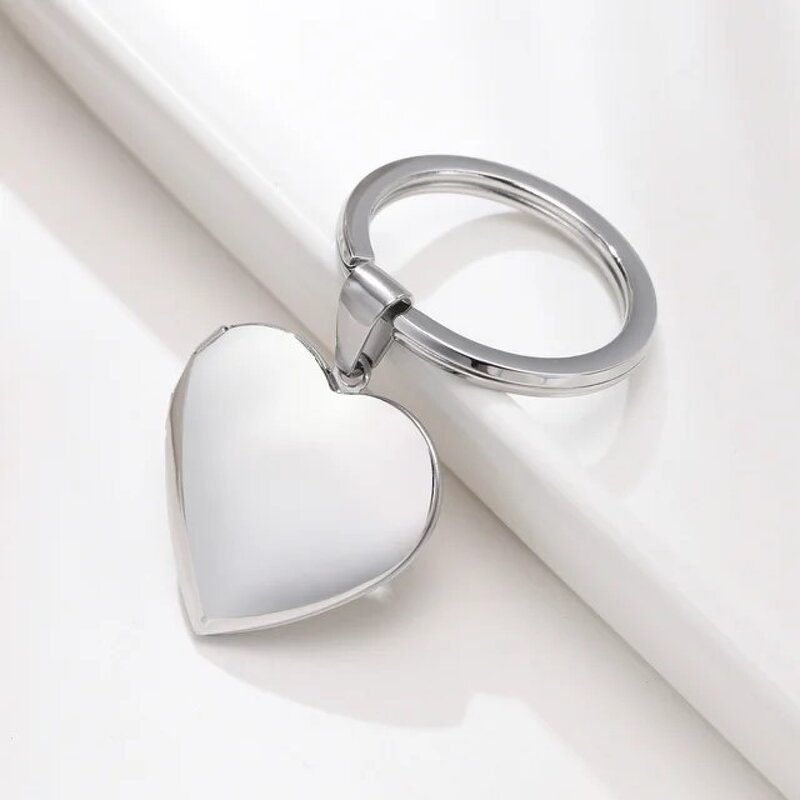 Keychain Factory - Customized Metal Laser-engraved Heart-shaped