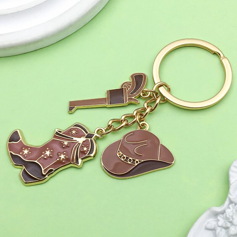 Keychain Factory - Vintage Western Denim Cowboy Hat Coin Holder