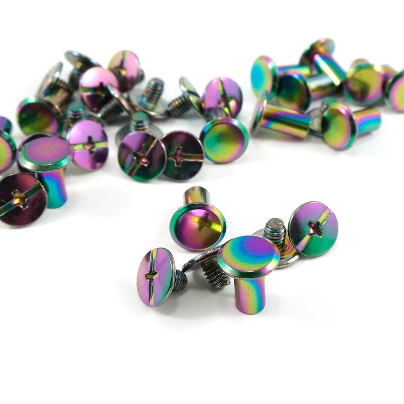 Chicago Screws Factory - Rainbow Iridescent Binding Post Rivets