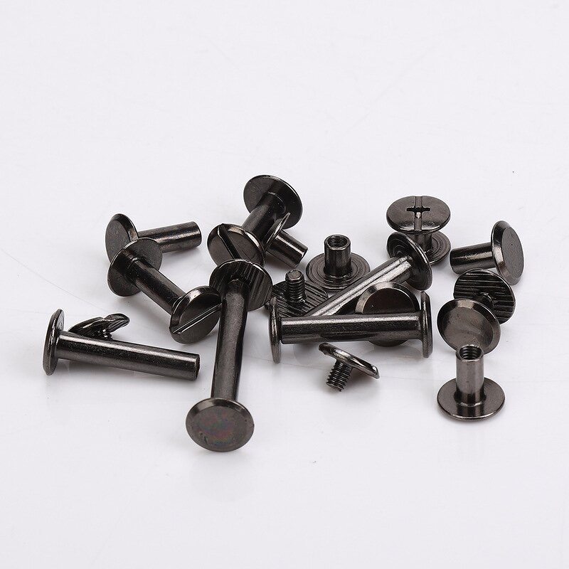 Chicago Screws Factory - Gun Metal Black Binding Posts Rivets