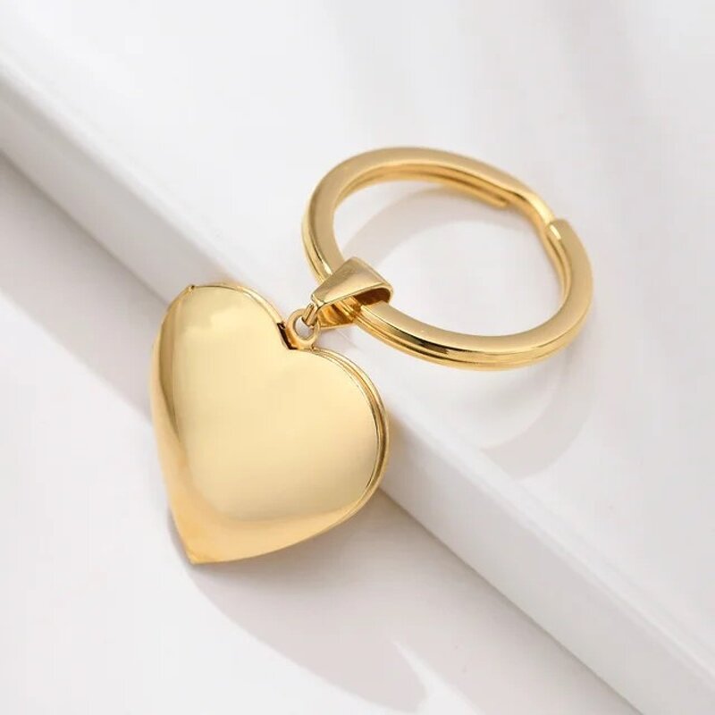 Keychain Factory - Customized Metal Laser-engraved Heart-shaped