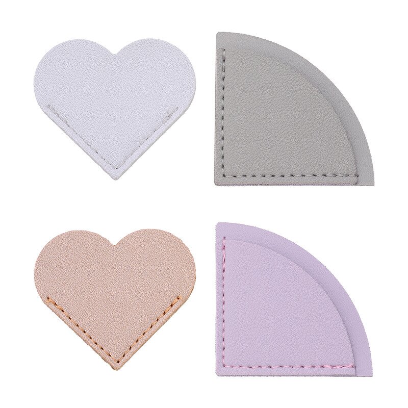 Bookmark Factory - Custom Logo PU Leather Page Corner Heart Marker