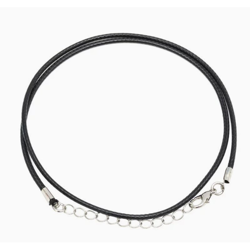 Necklace Factory - 2mm Korean Wax Cord Leather with Lobster Clasp