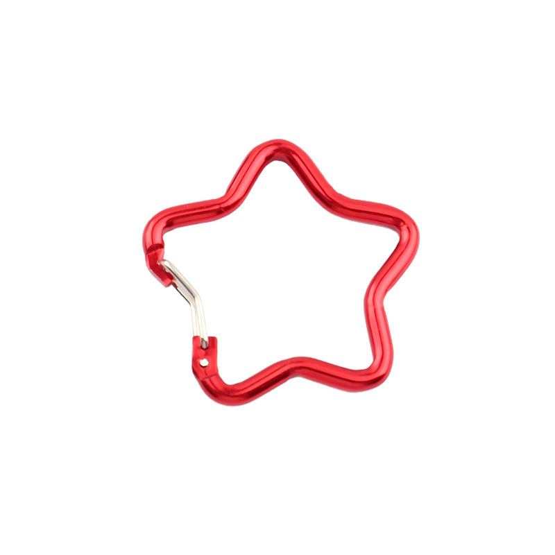 Carabiner Keychain Factory - Colorful Star-Shaped Aluminum Alloy