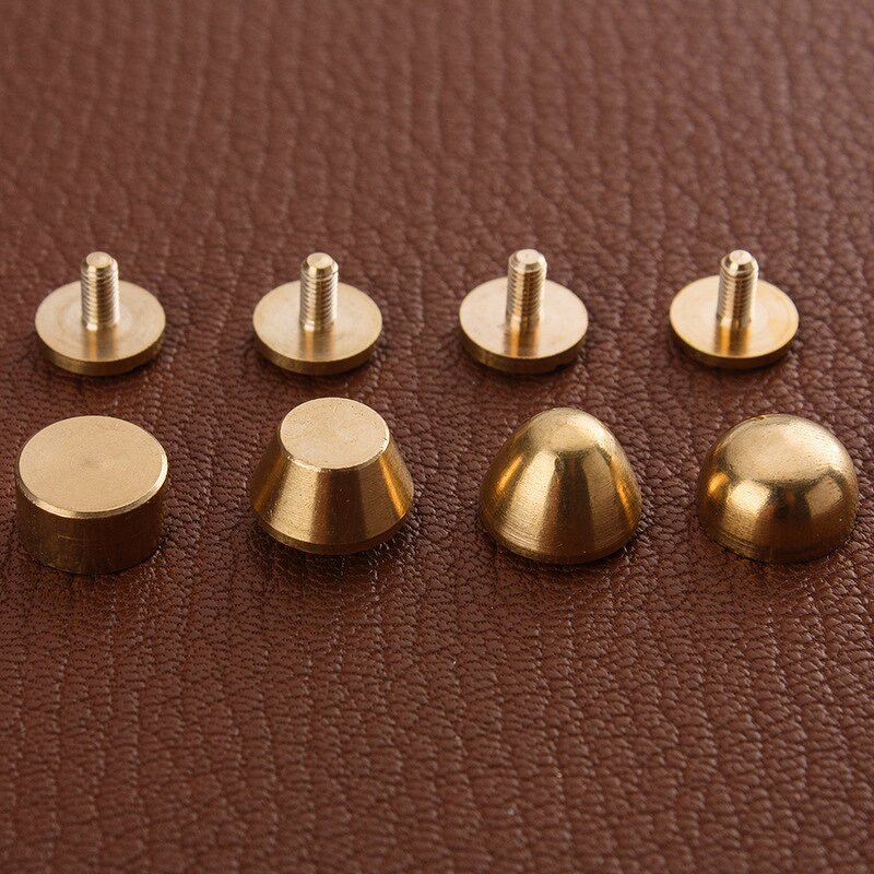 Bag Feet Factory - Solid Brass Screw Back Bucket Studs Bottom