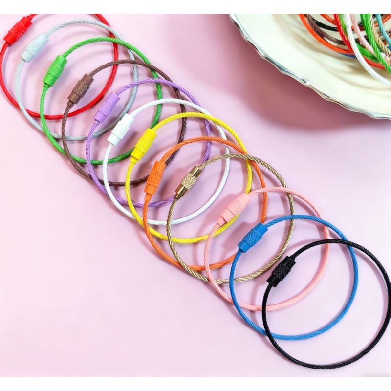 Key Ring Factory - Colorful Metal Candy Color Baking Paint Wire