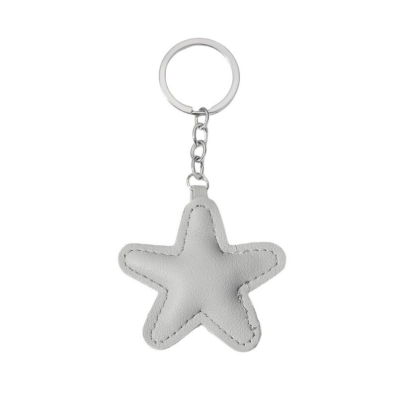 Keychain Factory - New Leather Stuffed Star 5-Point Keychain