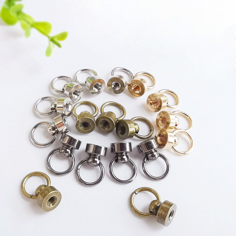 Studs Factory - Metal Ball Post with O Ring Screw Back Rivets