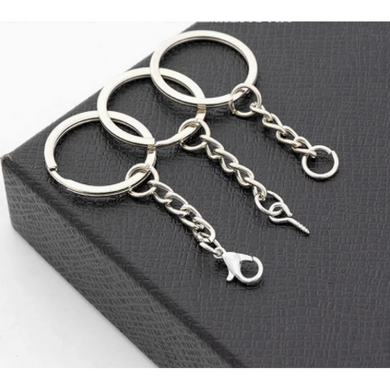 Key Chain Ring Factory - 25mm 30mm Nickel Free Flat Jump Rings