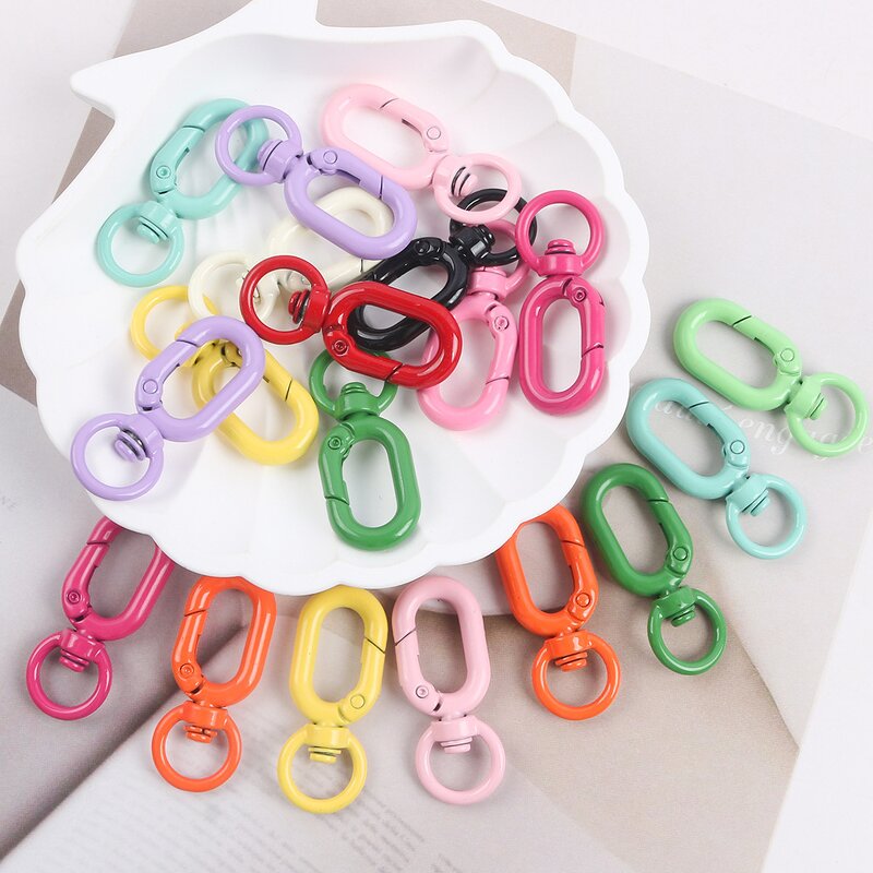 Keychains Factory - High Quality DIY Colorful U-shaped Lobster Clasps