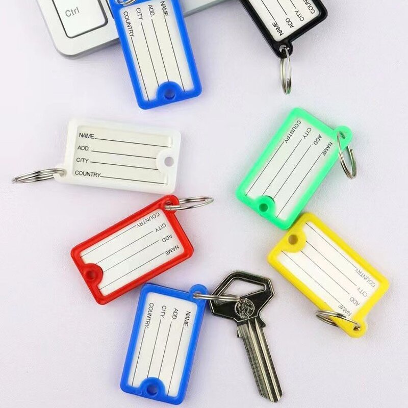 Keychain Factory - Hotel Room Luggage PP Plastic square Key Tag