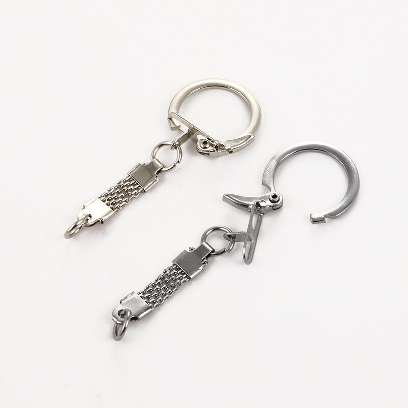 Buckle Factory - 21.8x63.5mm Metal Round with Belt Key Ring