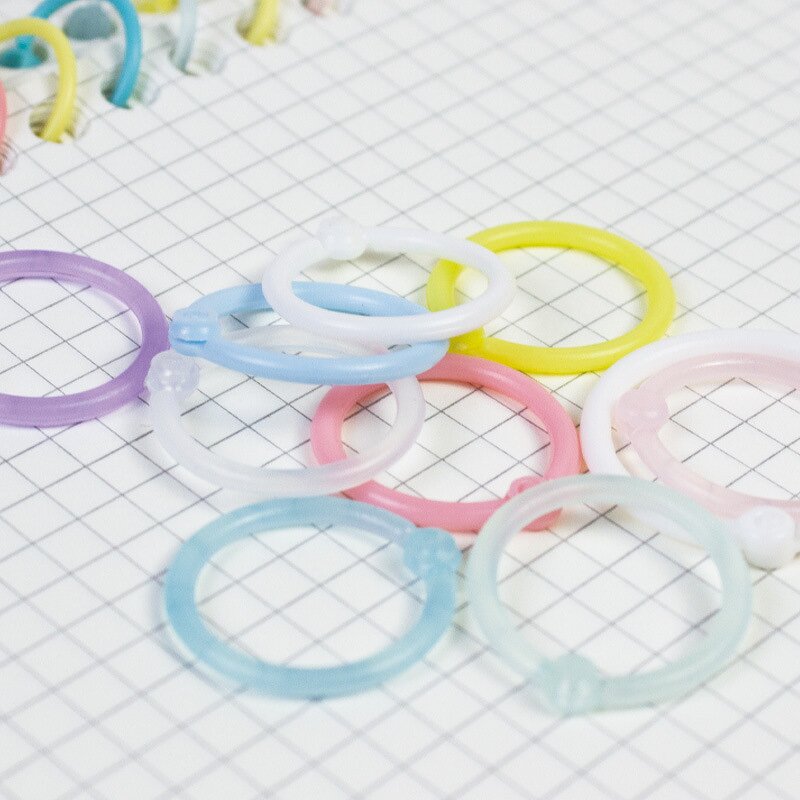 Binder Rings Factory - Wholesale Macaron Color Loose-Leaf Snap Lock