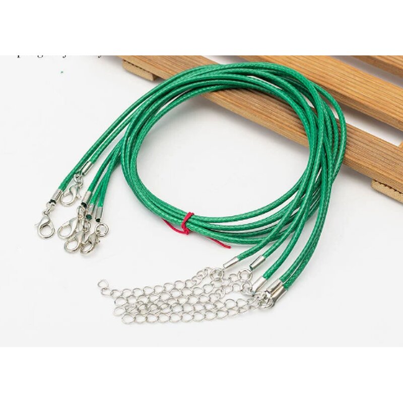 Necklace Factory - 2mm Korean Wax Cord Leather with Lobster Clasp