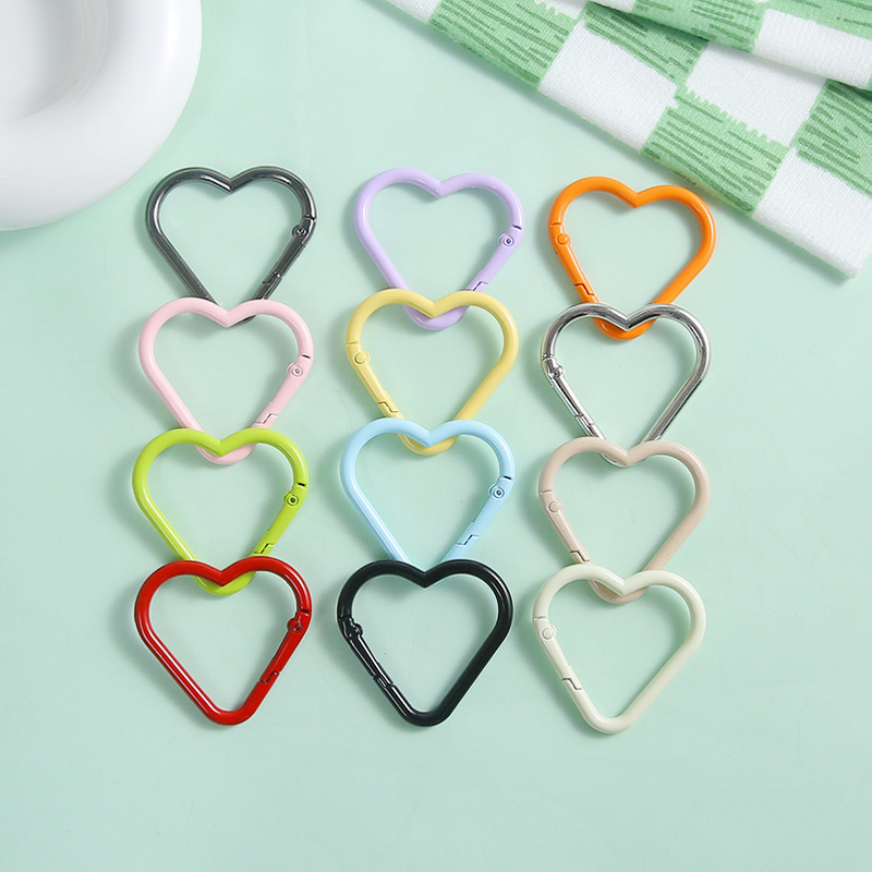 Pendant Factory - Alloy Open Ring with Big Love Spring for Buckle