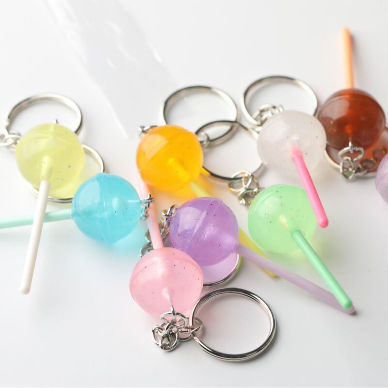 Keychain Factory - Mini 3D Colorful Candy Lollipop Charm Bag Pendant