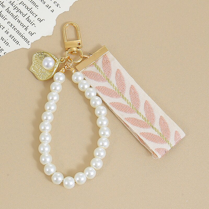 Bag Charms Factory - Vintage Alloy Shell Pearls Hanging Chain