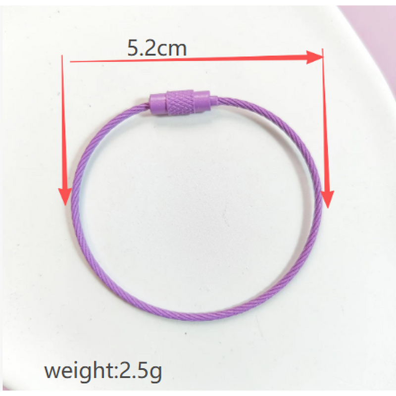 Key Ring Factory - Colorful Metal Candy Color Baking Paint Wire