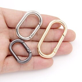 Buckle Factory - Wholesale Open Egg-Shaped Oval Spring Ring Denier