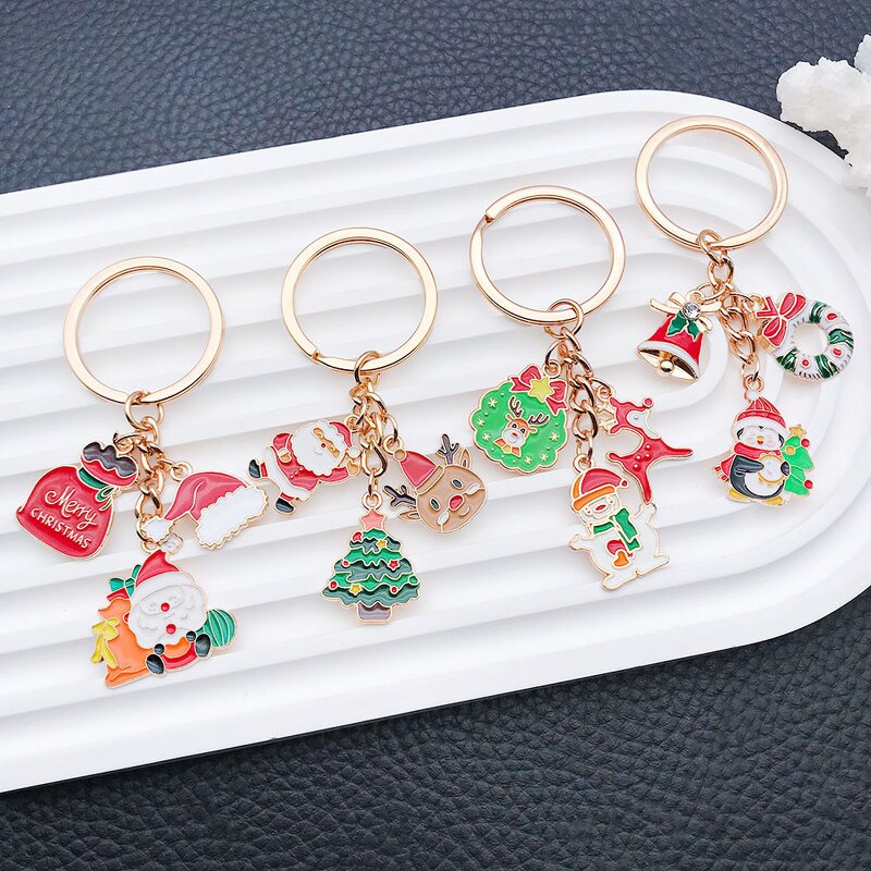 Keychain Factory - Christmas Festival Ornament Santa Snowflake Set