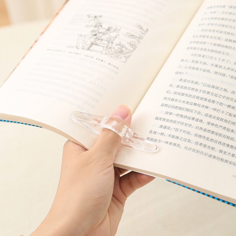 Book Holder Factory - Portable Acrylic Thumb Finger Ring Reading Aid